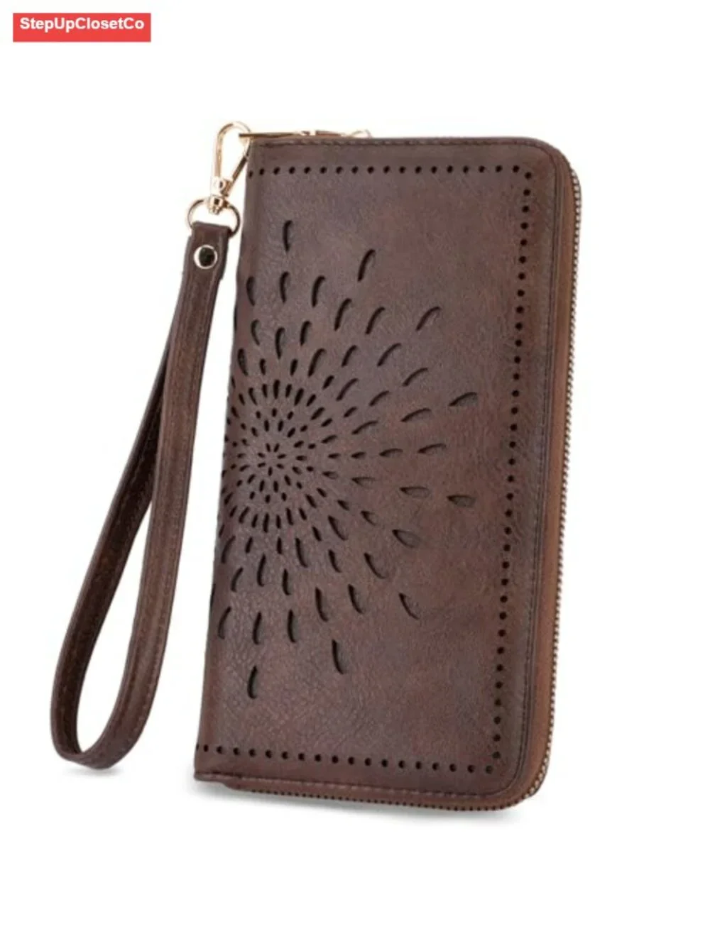 PU Leather RFID Blocking Large Capacity Clutch Wristlet Wallet with Phone